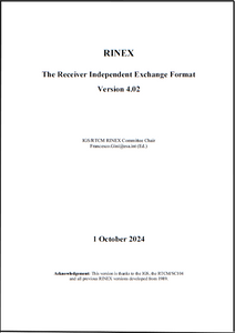 _RINEX: The Receiver Independent Exchange Format Version 4.02, 1 October 2024