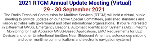 RTCM Annual Assembly Proceeding for Sep 2021